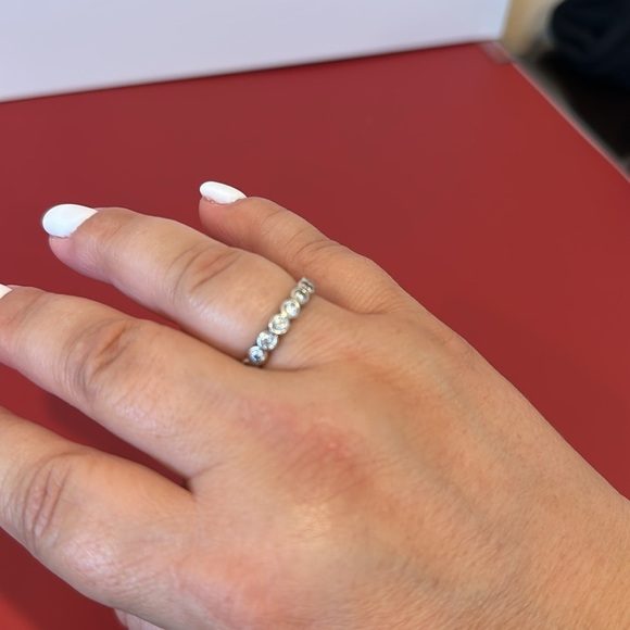 Pandora stackable Elegant Silver Rings size 8 - Picture 5 of 7